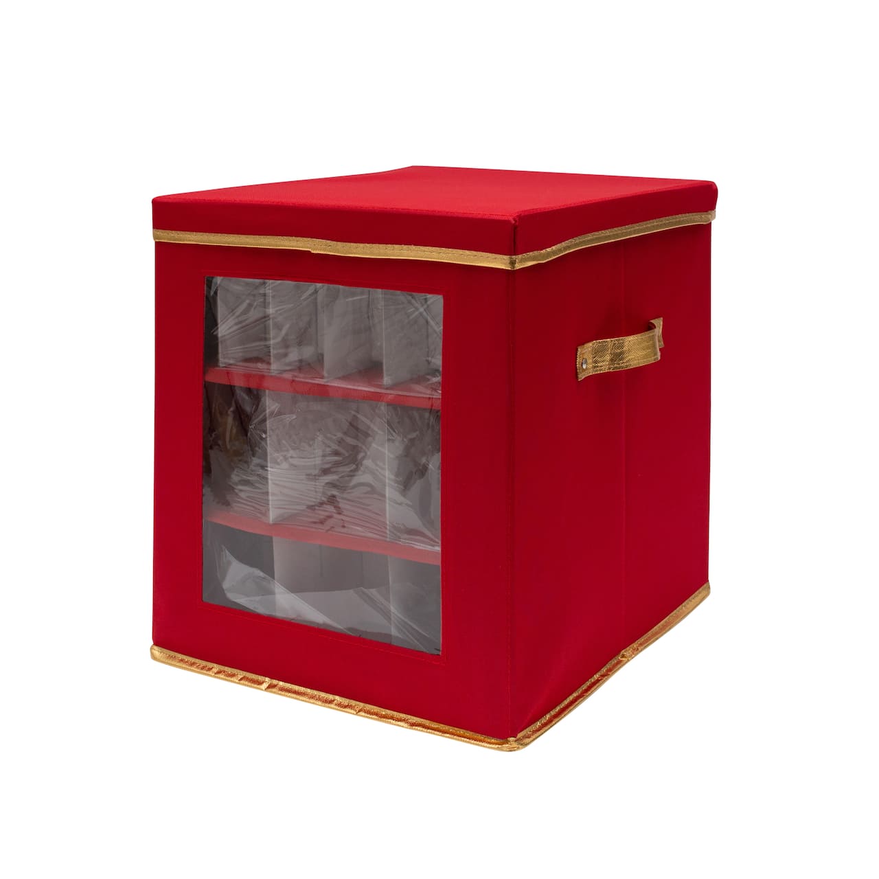 Simplify Large Ornament Storage Box with See-Through Window